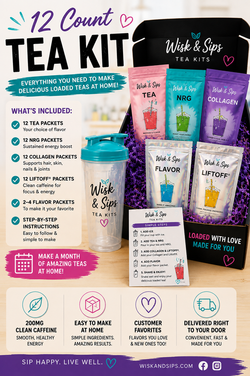12 Count Tea Kit by Wisk & Sips